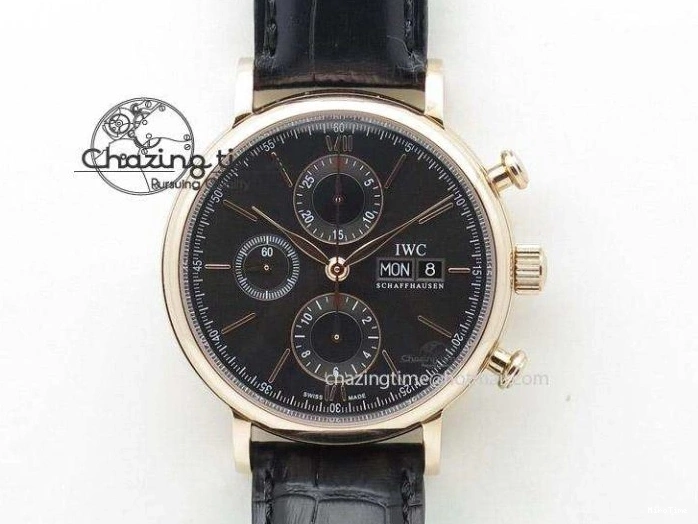MIROTIME 0723 Pilot Chrono SS IW387809 ZF 1:1 Best Edition Silver Dial Blue Numbers On Blue Leather Strap A Lightweight 7263